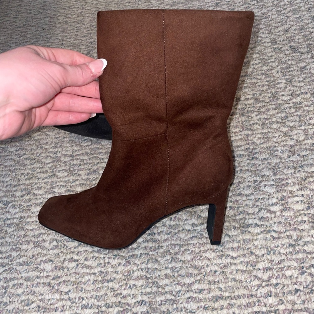 Justfab Lilliana Brown Heel Boots